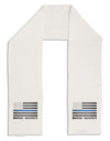 Honor Respect Blue Line Adult Fleece 64&#x22; Scarf-TooLoud-White-One-Size-Adult-Davson Sales