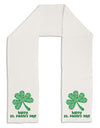 Happy St. Paddy's Day Shamrock Design Adult Fleece 64&#x22; Scarf by TooLoud-TooLoud-White-One-Size-Adult-Davson Sales