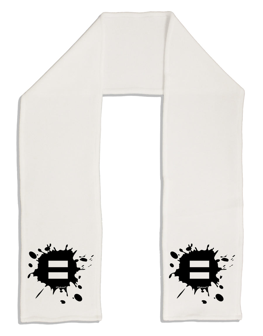 Equal Paint Splatter Adult Fleece 64&#x22; Scarf by TooLoud-TooLoud-White-One-Size-Adult-Davson Sales