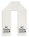 PC Gamer BnW Adult Fleece 64&#x22; Scarf-TooLoud-White-One-Size-Adult-Davson Sales