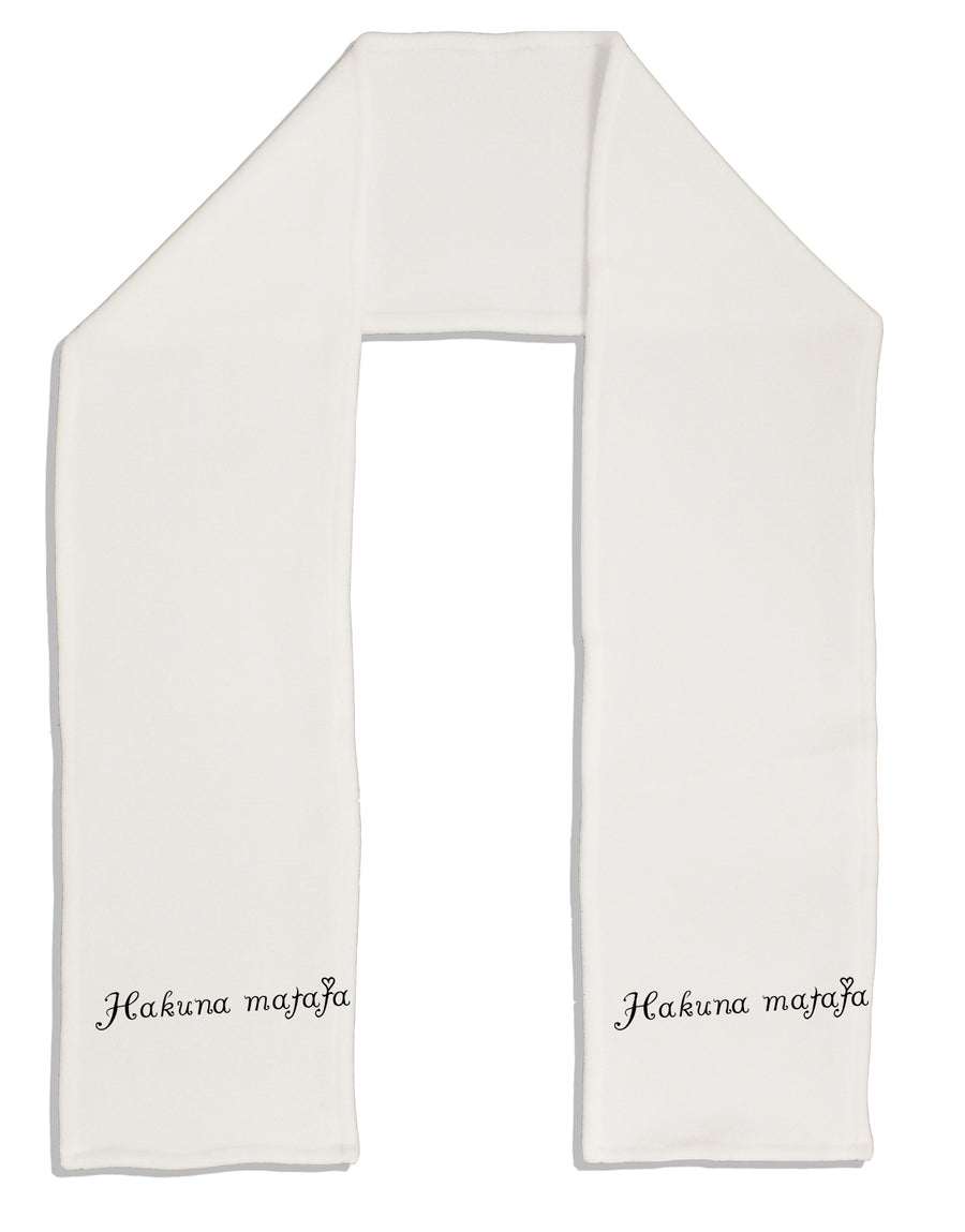 TooLoud Hakuna Matata Adult Fleece 64 Inch Scarf-Scarves-TooLoud-White-One-Size-Adult-Davson Sales