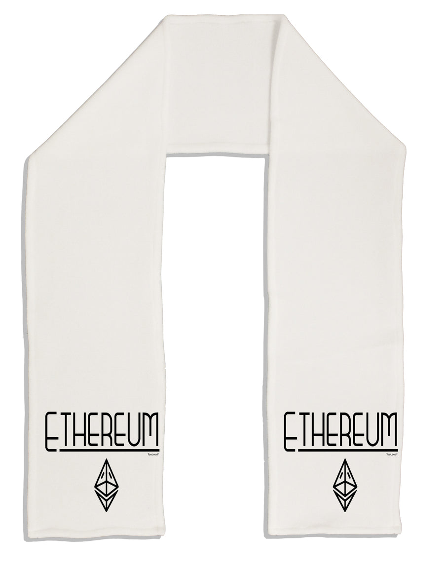Ethereum with logo Adult Fleece 64 Inch Scarf-Scarves-TooLoud-White-One-Size-Adult-Davson Sales