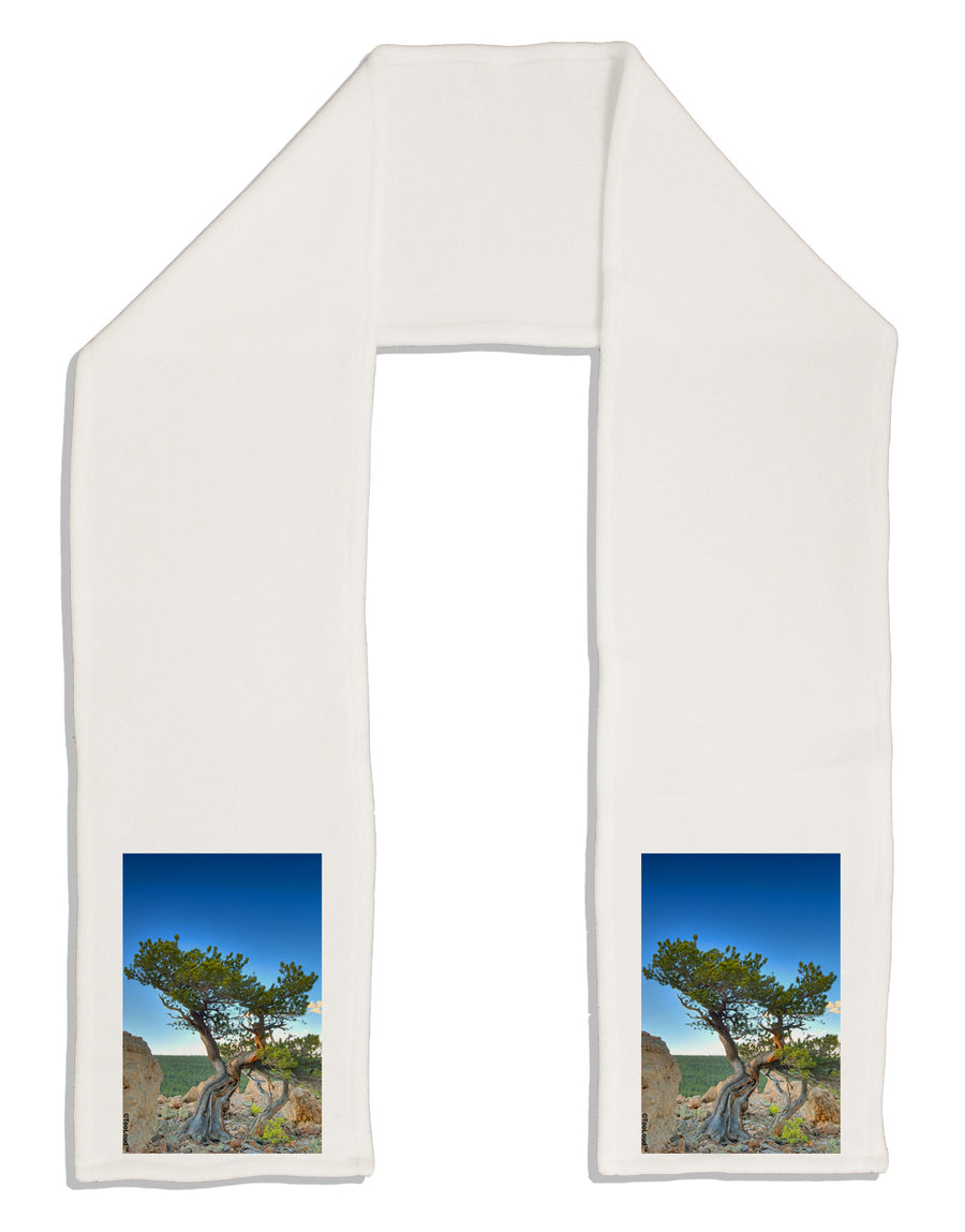 Colorado Landscape Tree Adult Fleece 64&#x22; Scarf-TooLoud-White-One-Size-Adult-Davson Sales