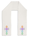 Easter Egg Cross Faux Applique Adult Fleece 64&#x22; Scarf-TooLoud-White-One-Size-Adult-Davson Sales