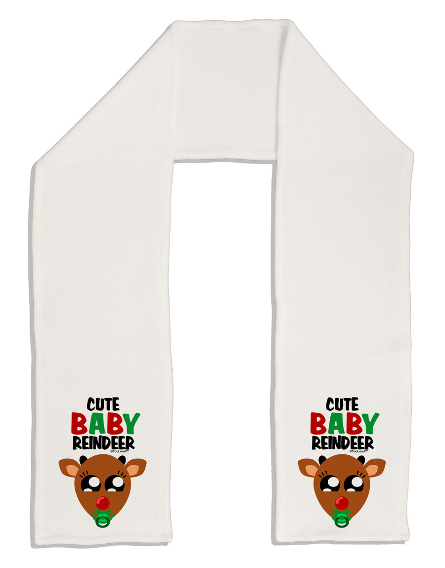 Cute Baby Reindeer Matching Deer Adult Fleece 64&#x22; Scarf-TooLoud-White-One-Size-Adult-Davson Sales