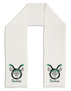Taurus Symbol Adult Fleece 64" Scarf-TooLoud-White-One-Size-Adult-Davson Sales