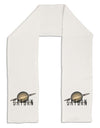 Planet Saturn Text Adult Fleece 64&#x22; Scarf-TooLoud-White-One-Size-Adult-Davson Sales