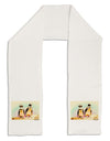 Magellanic Penguin Watercolor Adult Fleece 64&#x22; Scarf-TooLoud-White-One-Size-Adult-Davson Sales