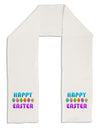 Happy Easter Decorated Eggs Adult Fleece 64&#x22; Scarf-TooLoud-White-One-Size-Adult-Davson Sales