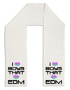 I Heart Boys That Heart EDM Adult Fleece 64&#x22; Scarf-TooLoud-White-One-Size-Adult-Davson Sales