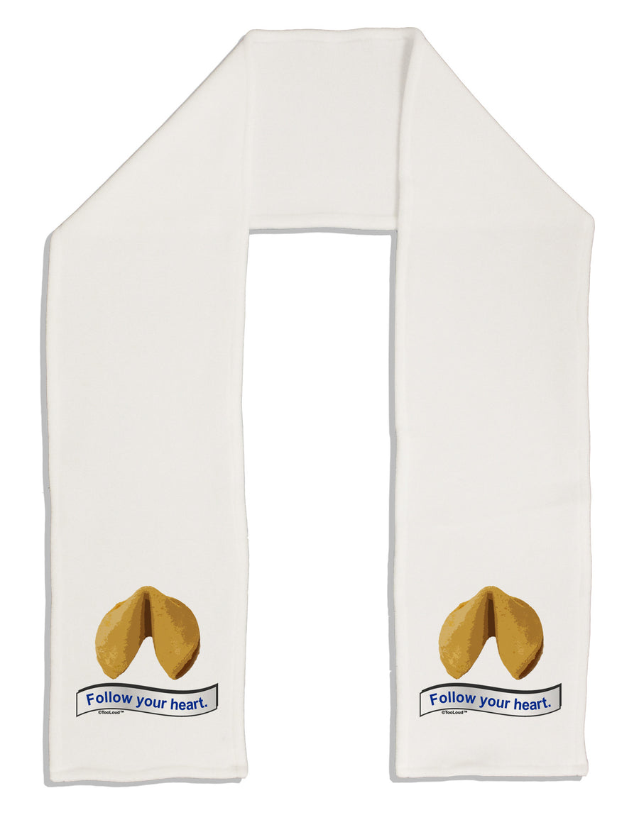 Follow Your Heart Fortune Adult Fleece 64&#x22; Scarf-TooLoud-White-One-Size-Adult-Davson Sales