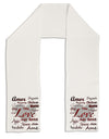 Love Languages Adult Fleece 64&#x22; Scarf by TooLoud-TooLoud-White-One-Size-Adult-Davson Sales