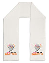 Kiss Me BOOtiful Ghost Orange Adult Fleece 64&#x22; Scarf-TooLoud-White-One-Size-Adult-Davson Sales