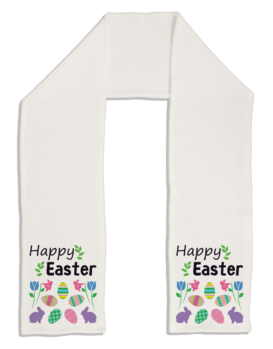 Happy Easter Design Adult Fleece 64&#x22; Scarf-TooLoud-White-One-Size-Adult-Davson Sales