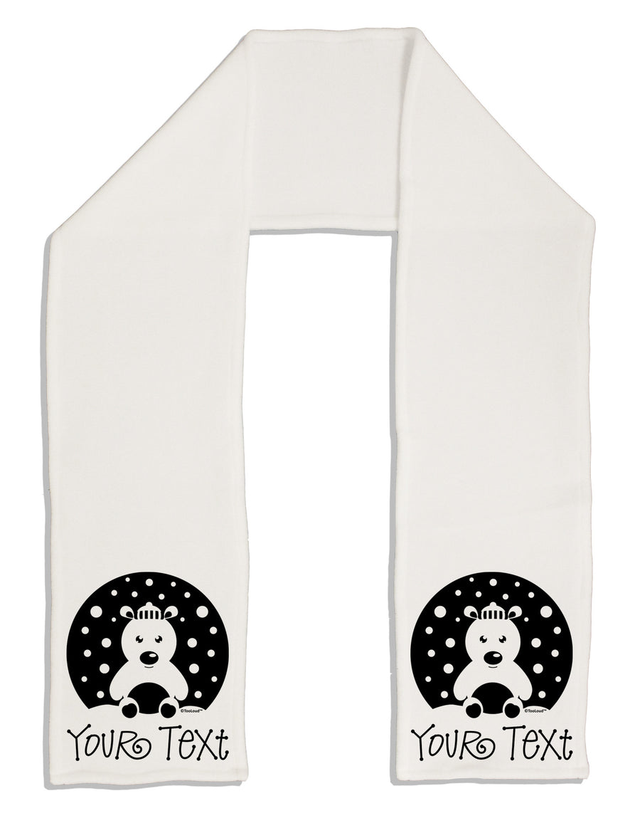 Personalized Matching Polar Bear Family Design - Your Text Adult Fleece 64&#x22; Scarf-TooLoud-White-One-Size-Adult-Davson Sales