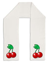 Cherries Adult Fleece 64&#x22; Scarf-TooLoud-White-One-Size-Adult-Davson Sales