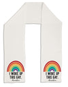 TooLoud I Woke Up This Gay Adult Fleece 64 Inch Scarf-Scarves-TooLoud-White-One-Size-Adult-Davson Sales