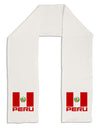 Peru Flag Adult Fleece 64&#x22; Scarf-TooLoud-White-One-Size-Adult-Davson Sales