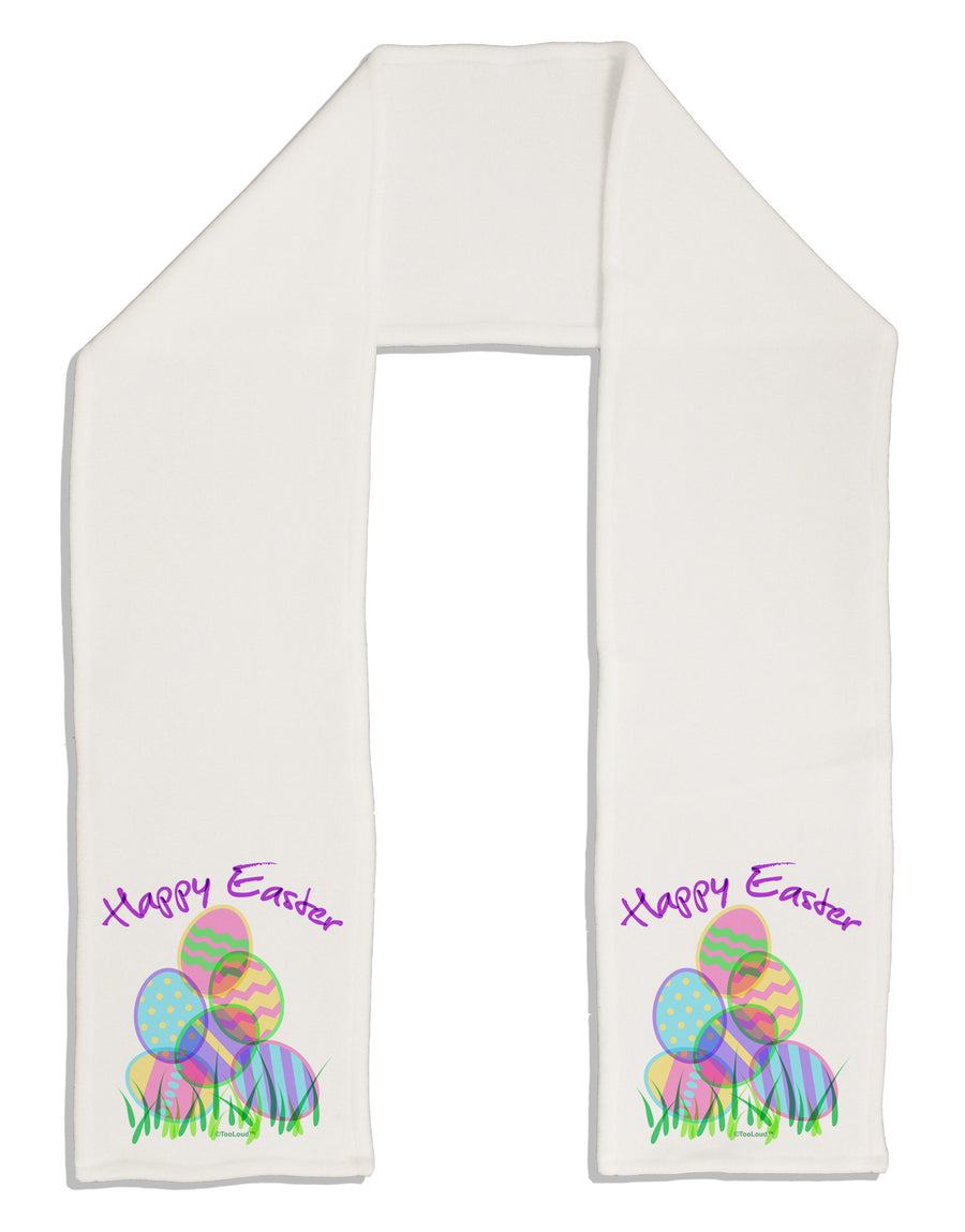 Happy Easter Gel Look Print Adult Fleece 64&#x22; Scarf-TooLoud-White-One-Size-Adult-Davson Sales