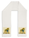 Lion Watercolor 1 Text Adult Fleece 64&#x22; Scarf-TooLoud-White-One-Size-Adult-Davson Sales