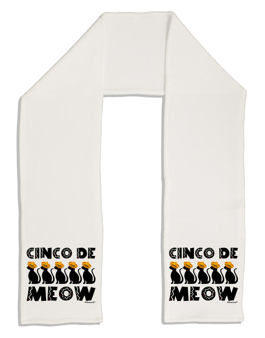 Five Cats - Cinco de Meow Adult Fleece 64&#x22; Scarf by TooLoud-TooLoud-White-One-Size-Adult-Davson Sales