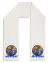 Planet Mercury Text Adult Fleece 64&#x22; Scarf-TooLoud-White-One-Size-Adult-Davson Sales