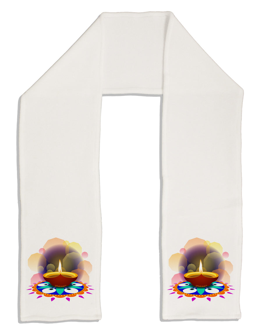 Festive Diya and Rangoli Adult Fleece 64&#x22; Scarf by-TooLoud-White-One-Size-Adult-Davson Sales