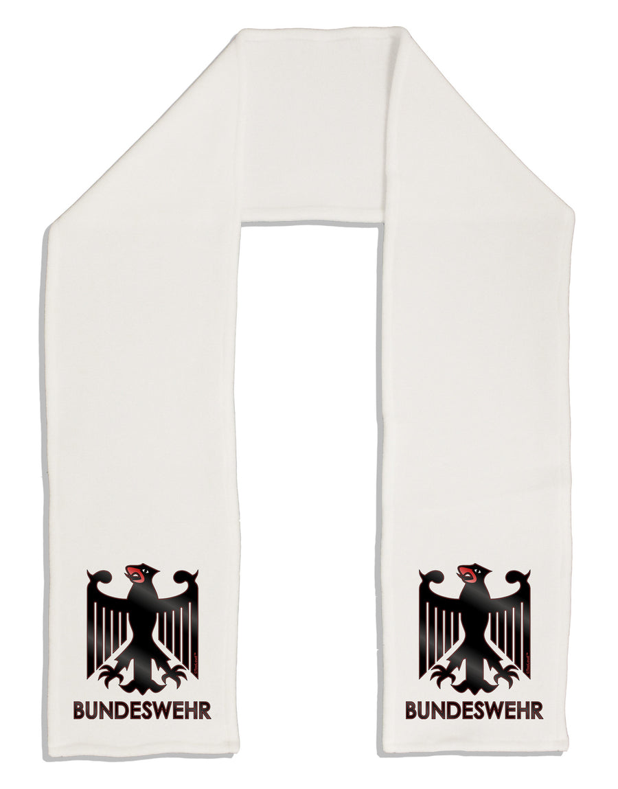 Bundeswehr Logo with Text Adult Fleece 64&#x22; Scarf-TooLoud-White-One-Size-Adult-Davson Sales