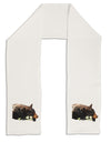 Laying Black Bear Cutout Adult Fleece 64&#x22; Scarf-TooLoud-White-One-Size-Adult-Davson Sales