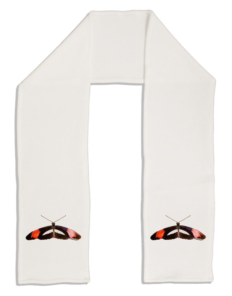 TooLoud Watercolor Butterfly Black Adult Fleece 64&#x22; Scarf-TooLoud-White-One-Size-Adult-Davson Sales