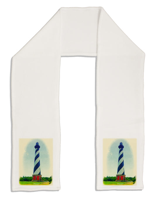 Watercolor Lighthouse 1 Adult Fleece 64&#x22; Scarf-TooLoud-White-One-Size-Adult-Davson Sales