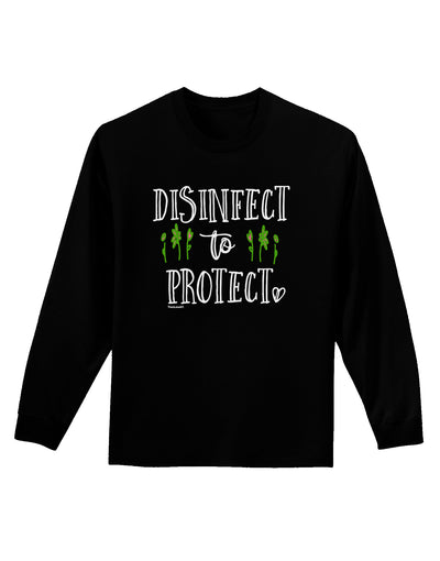 Disinfect to Protect Adult Long Sleeve Shirt-Long Sleeve Shirt-TooLoud-Black-Small-Davson Sales
