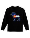 Grunge Rocky Mountain Bighorn Sheep Flag Adult Long Sleeve Shirt-Long Sleeve Shirt-TooLoud-Black-Small-Davson Sales
