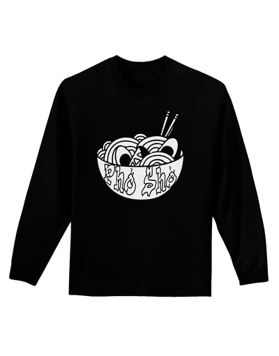 Pho Sho Adult Long Sleeve Shirt-Long Sleeve Shirt-TooLoud-Black-Small-Davson Sales