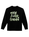 One Lucky Grandpa Shamrock Adult Long Sleeve Shirt-Long Sleeve Shirt-TooLoud-Black-Small-Davson Sales