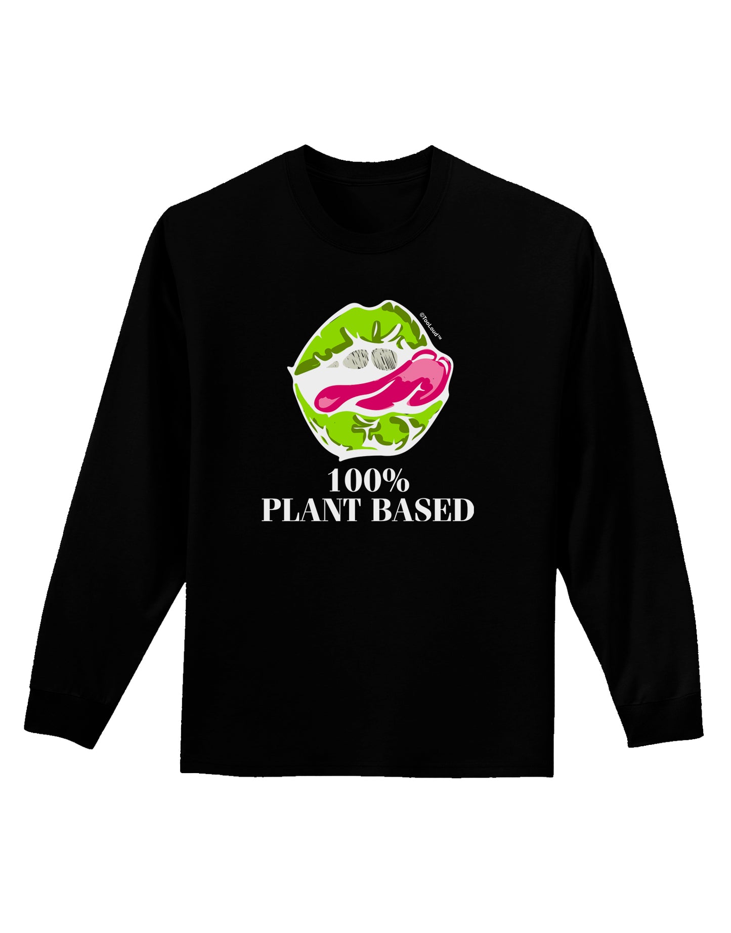 Plant Based Adult Long Sleeve Shirt-Long Sleeve Shirt-TooLoud-Black-Small-Davson Sales