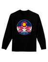 Grunge Colorado Emblem Flag Adult Long Sleeve Shirt-Long Sleeve Shirt-TooLoud-Black-Small-Davson Sales