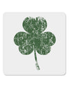 Distressed Traditional Irish Shamrock 4x4&#x22; Square Sticker 4 Pieces-Stickers-TooLoud-White-Davson Sales