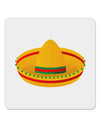 Sombrero Design 4x4&#x22; Square Sticker 4 Pieces-Stickers-TooLoud-White-Davson Sales