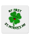 My First St. Patrick's Day 4x4&#x22; Square Sticker-Stickers-TooLoud-1-Davson Sales