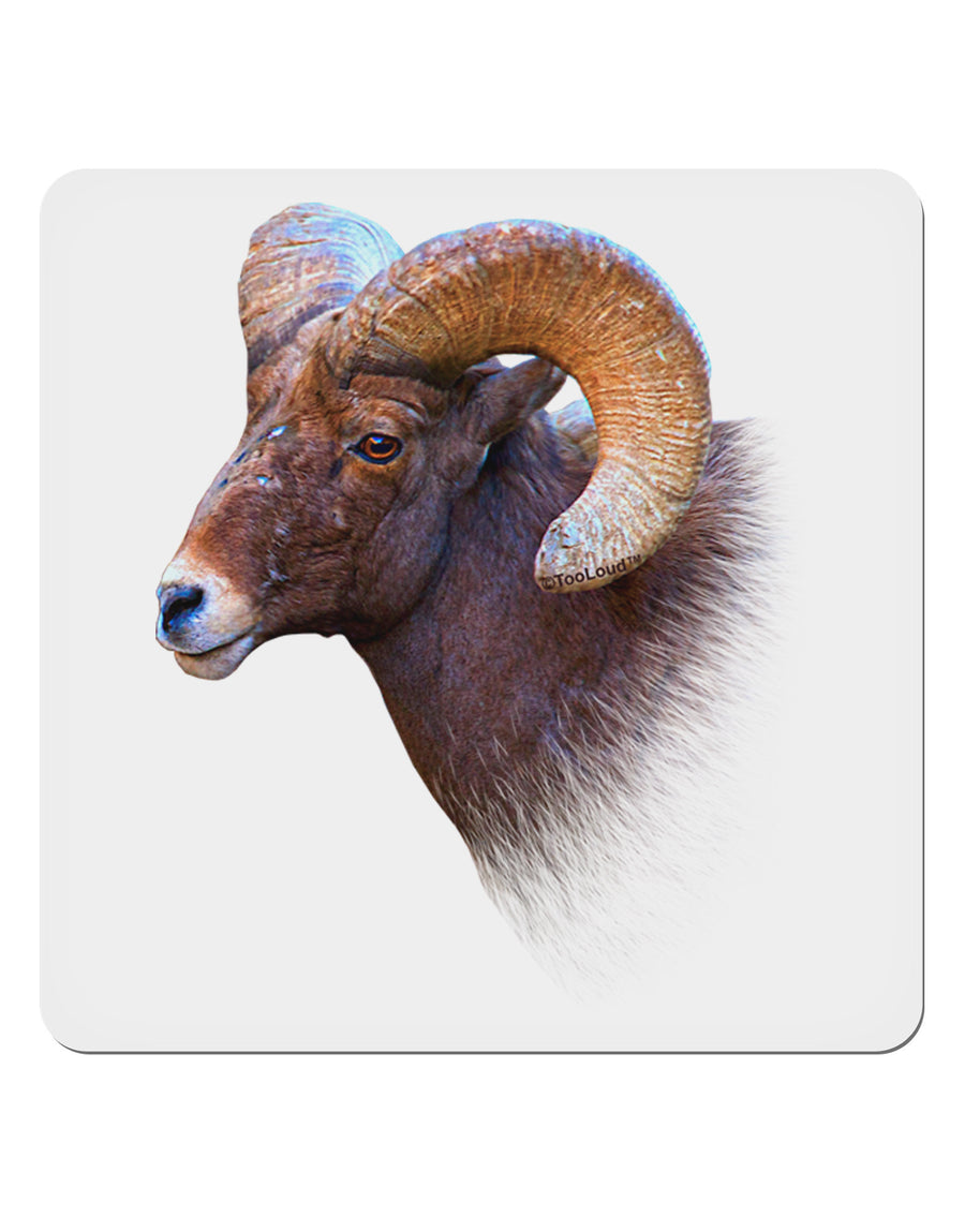 Majestic Bighorn Ram 4x4&#x22; Square Sticker-Stickers-TooLoud-1-Davson Sales