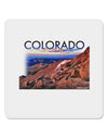 Colorado Mtn Sunset Cutout 4x4&#x22; Square Sticker-Stickers-TooLoud-1-Davson Sales