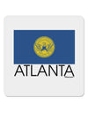 Atlanta Georgia Flag Text 4x4&#x22; Square Sticker-Stickers-TooLoud-1-Davson Sales