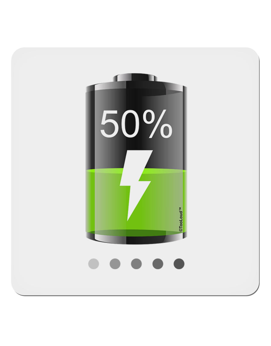 Half Energy 50 Percent 4x4&#x22; Square Sticker-Stickers-TooLoud-1-Davson Sales