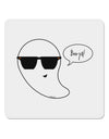 Boo Ya Cool Ghost Halloween 4x4&#x22; Square Sticker 4 Pieces-Stickers-TooLoud-White-Davson Sales