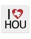 I Heart Houston 4x4&#x22; Square Sticker-Stickers-TooLoud-1-Davson Sales