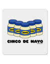 Cinco de Mayo - 5 Mayo Jars 4x4&#x22; Square Sticker 4 Pieces-Stickers-TooLoud-White-Davson Sales