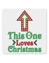 This Guy Loves Christmas Cute 4x4&#x22; Square Sticker 4 Pieces-Stickers-TooLoud-White-Davson Sales