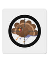 Turkey Trouble - Thanksgiving Funny 4x4&#x22; Square Sticker 4 Pieces-Stickers-TooLoud-White-Davson Sales