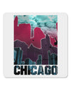 Chicago Abstract 2 4x4&#x22; Square Sticker 4 Pieces-Stickers-TooLoud-White-Davson Sales